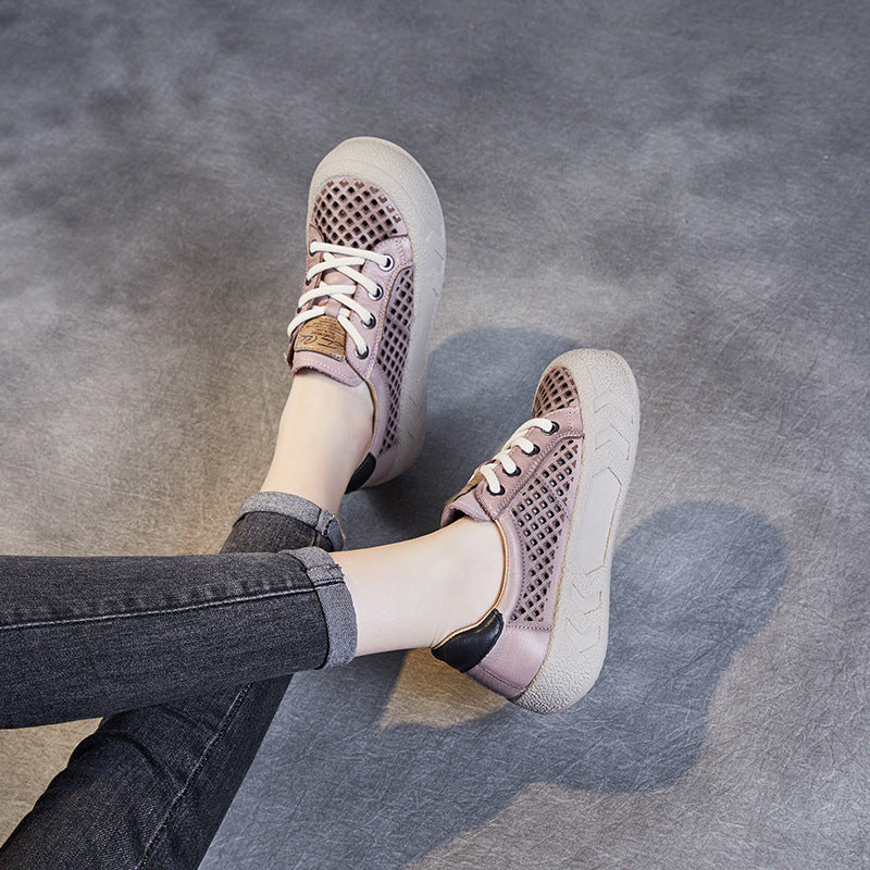 Herren Freizeit Atmungsaktive Mesh Sneaker mit Texturiertem Außensohle Heidi-Mode