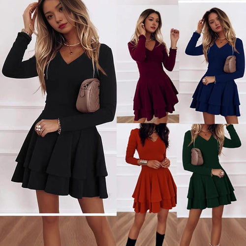 Damen Wickelkleid mit Rüschendetails und eleganter Passform Heidi-Mode