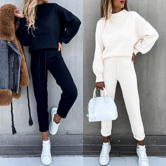 Damen Lässiges Hoodie-Set mit bequemen Jogginghosen Heidi-Mode