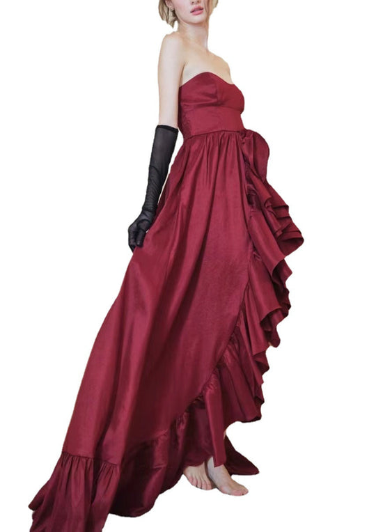 Heidi-Mode | B strapless Niche French Engagement Dress