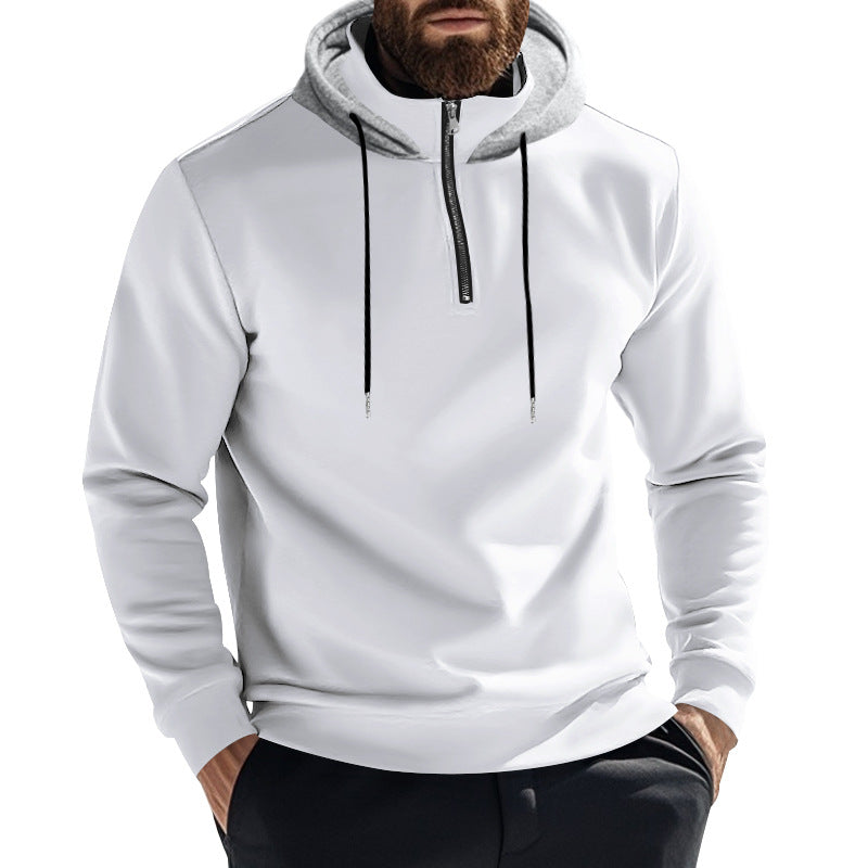 Herren Kapuzenpullover mit modernem Reißverschluss und stylischem Schnitt Heidi-Mode