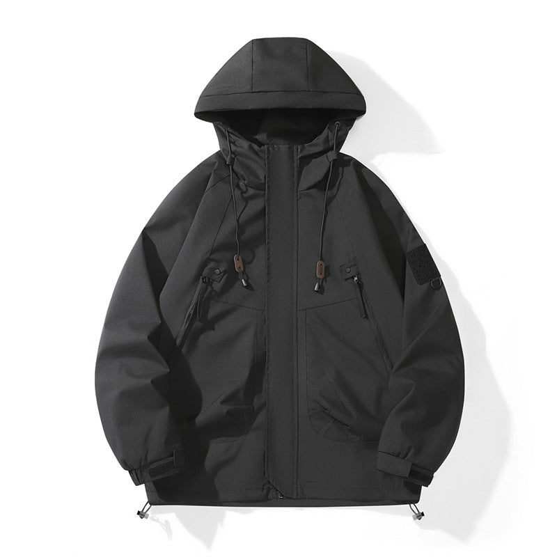 Damen technische Outdoor-Jacke mit verstellbarem Kapuzendesign und praktischen Taschen Heidi-Mode