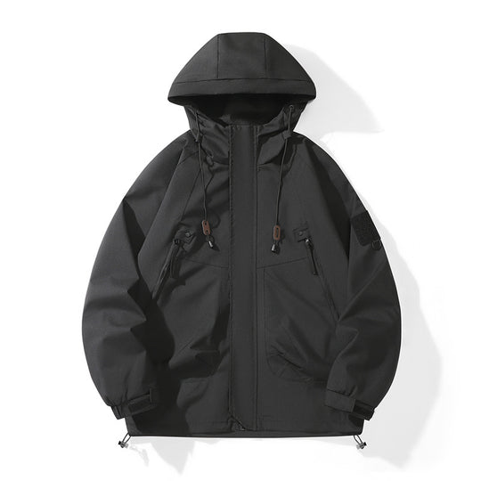 Damen technische Outdoor-Jacke mit verstellbarem Kapuzendesign und praktischen Taschen Heidi-Mode