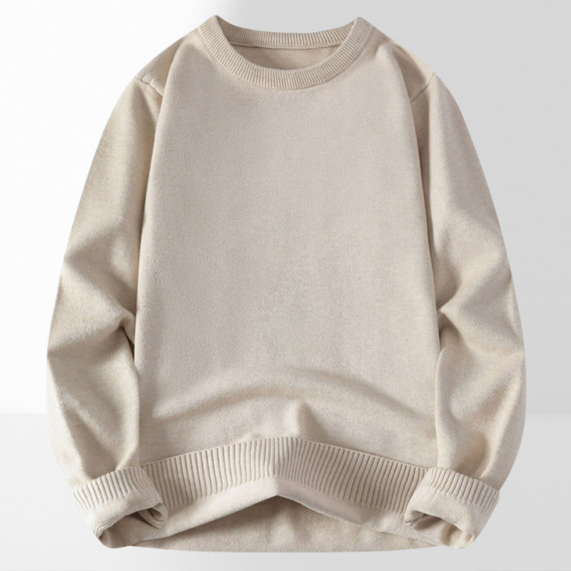 Damen bequemer und eleganter Rundhalsausschnitt Pullover Heidi-Mode
