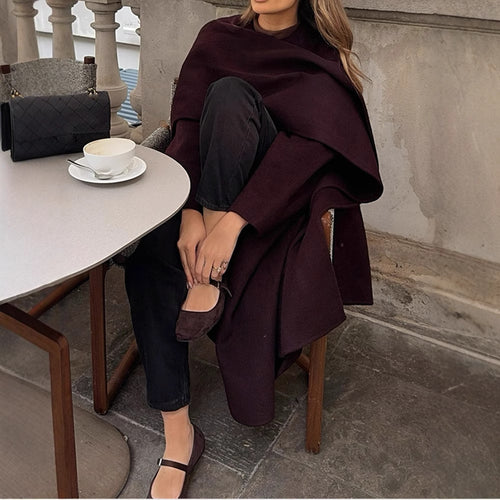 Damen elegante und vielseitige Poncho-Jacke Heidi-Mode