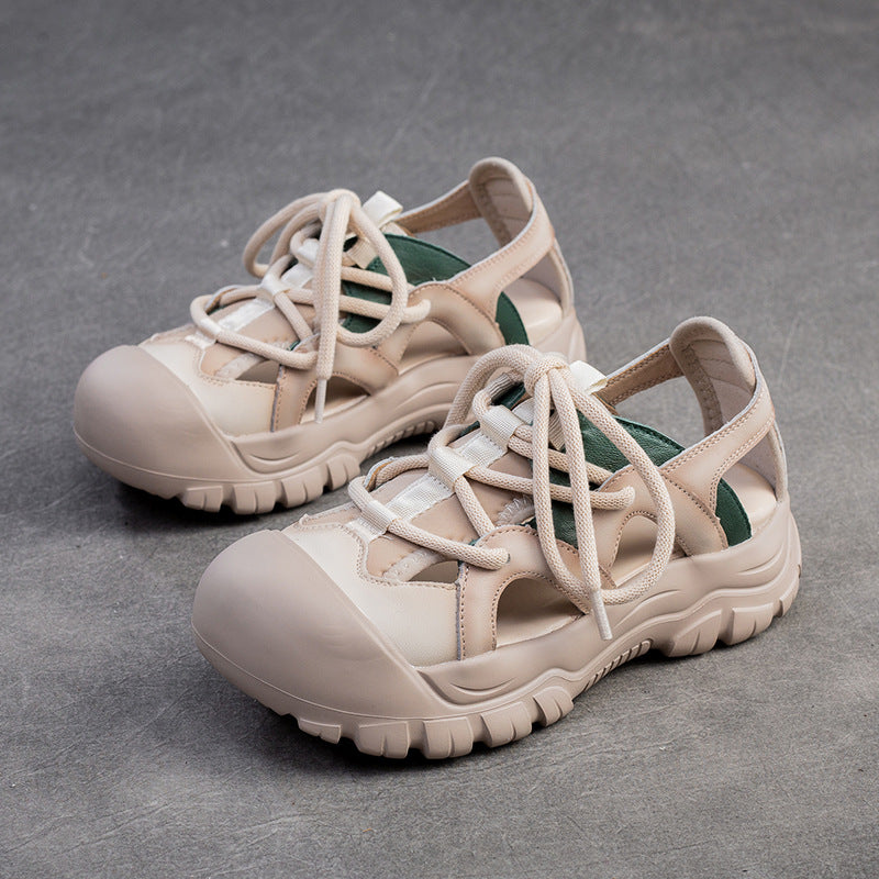 Frau Outdoor Freizeit-Sandalen mit atmungsaktiven Mesh-Einsätzen und rutschfester Sohle Heidi-Mode