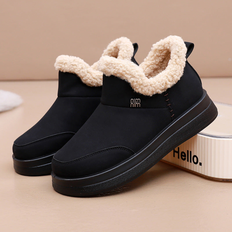 Damen Lammfell gefütterte Winterstiefel Heidi-Mode