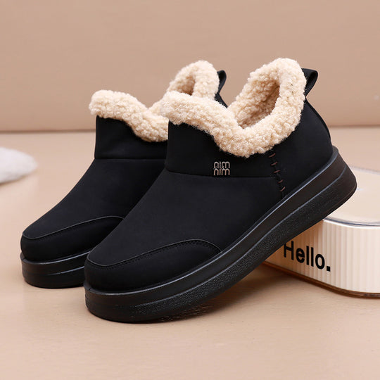 Damen Lammfell gefütterte Winterstiefel Heidi-Mode