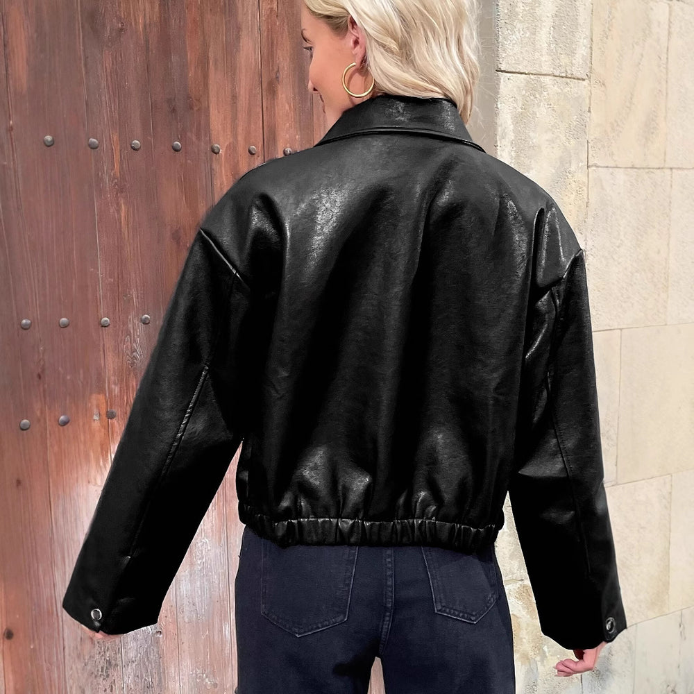 Damen modische jacke im Vintage-Stil mit hochwertiger Textur Heidi-Mode