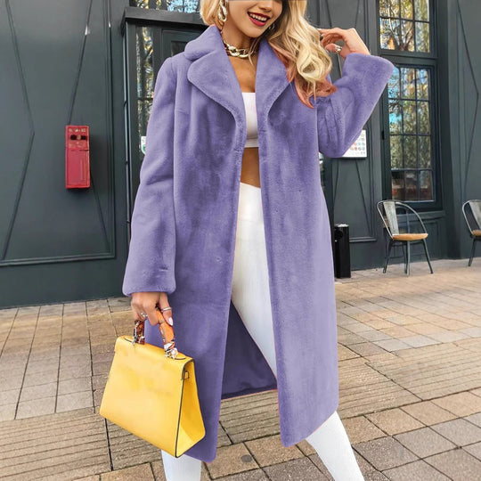 Damen Kuschelige Oversized Jacke aus weichem Material Heidi-Mode