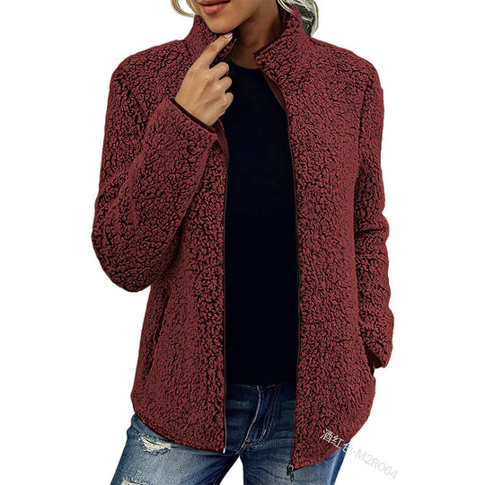 Damen Fleecejacke mit wunderbar weichem Material und stylischem Reißverschluss Heidi-Mode