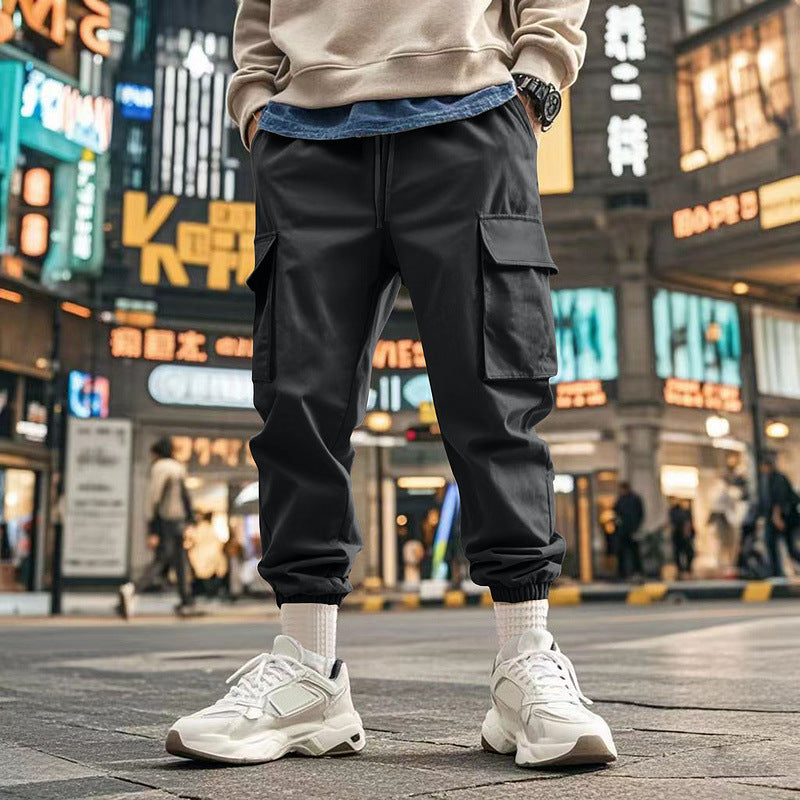 Herren Cargo-Jogginghose mit praktischen Taschen und elastischem Bund Heidi-Mode