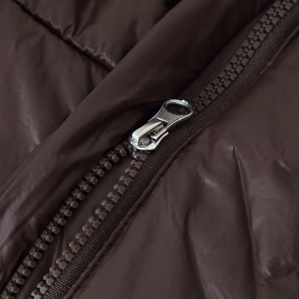 Damen gesteppte Übergangsjacke mit Kapuze und praktischen Taschen Heidi-Mode