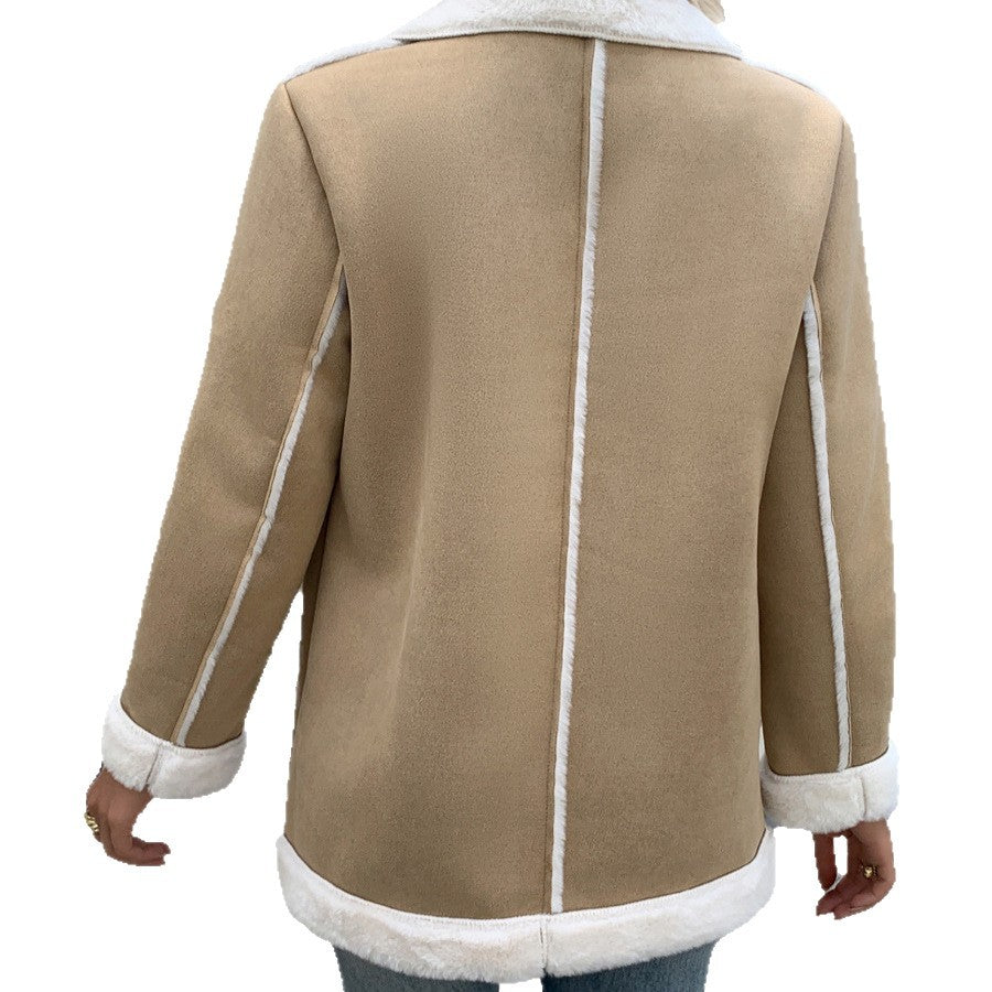 Damen Modische und gemütliche Jacke mit Teddyfutter Heidi-Mode