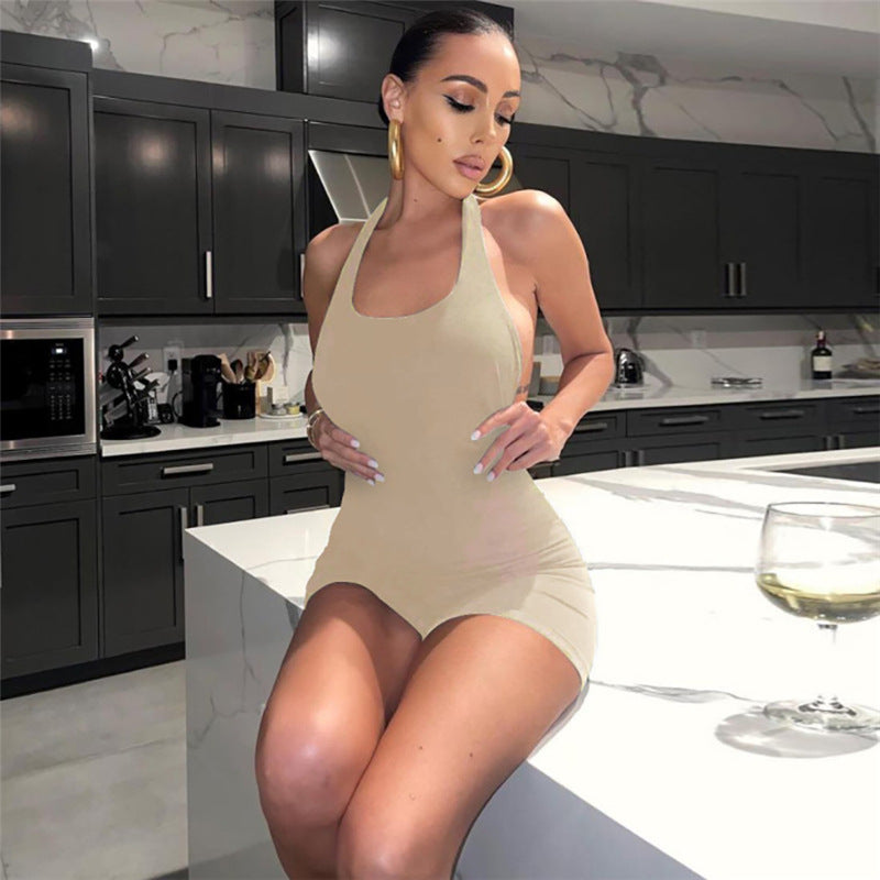 Heidi-Mode | Sexy Halsband Jumpsuit