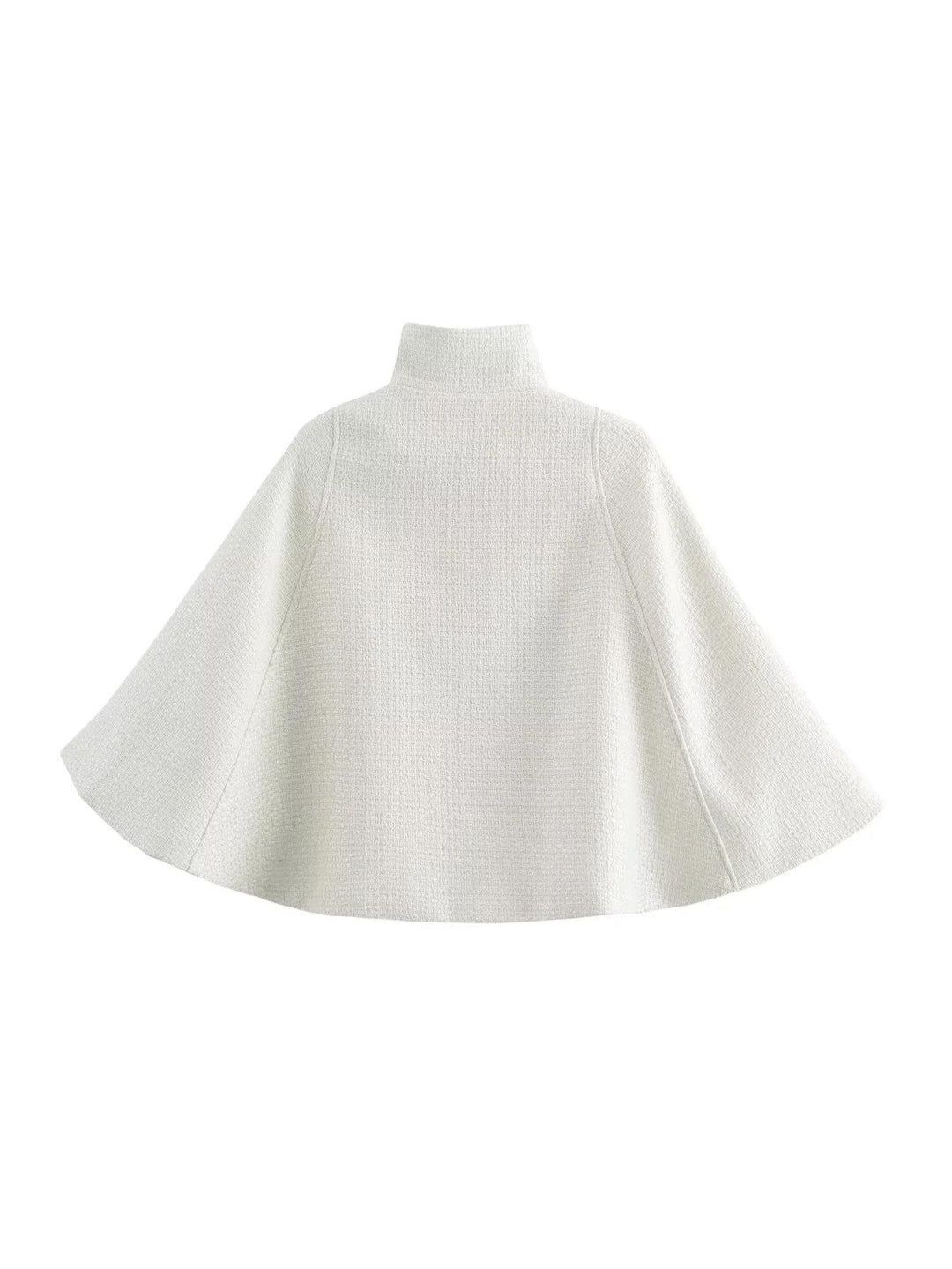 Damen elegante Umhangjacke aus strukturiertem Gewebe Heidi-Mode