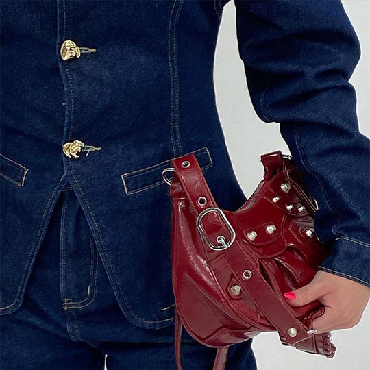 Damen Jeansjacke im taillierten Schnitt mit dekorativen Knöpfen Heidi-Mode