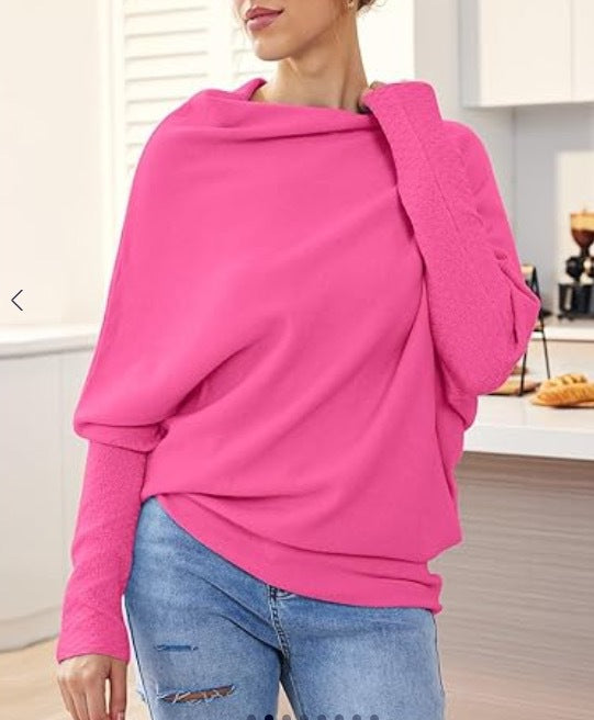 Damen Oversized Pullover mit weitem Schnitt und eleganten Details Heidi-Mode