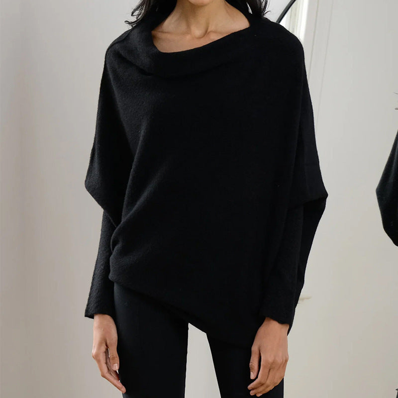 Damen Oversized Pullover mit weitem Schnitt und eleganten Details Heidi-Mode