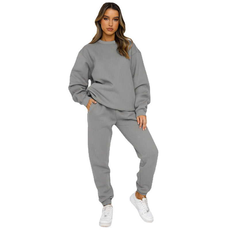 Damen bequeme Sweatshirt und Jogginghose Freizeitanzug Heidi-Mode