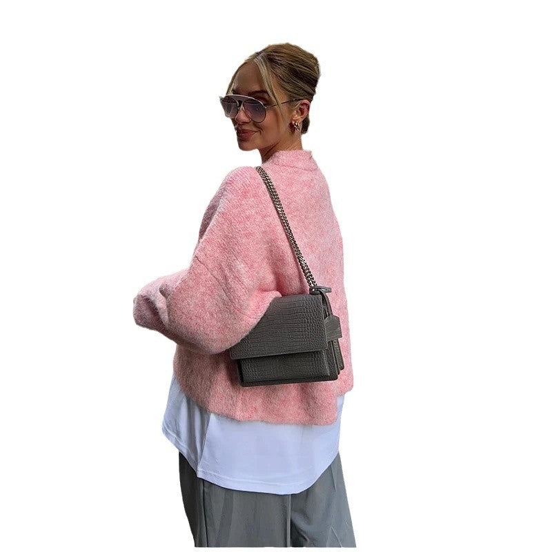 Damen Kuscheliger Oversized-Pullover Heidi-Mode