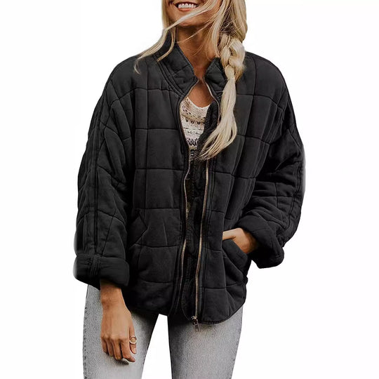 Damen Quilted Jacke mit praktischen Taschen und schnittfestem Design Heidi-Mode