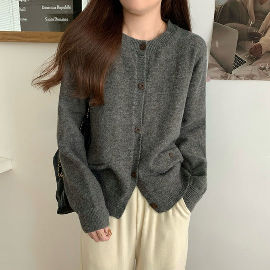 Damen Kuschelige Strickjacke mit praktischen Taschen Heidi-Mode