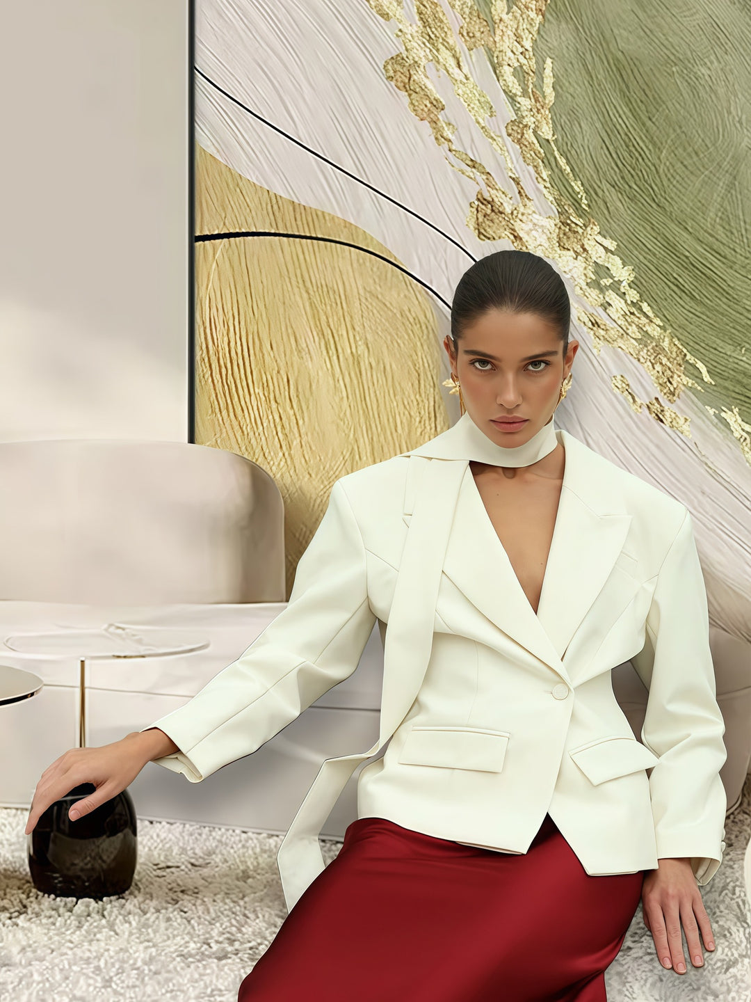 Damen Elegante Blazerjacke im modernen Schnitt Heidi-Mode
