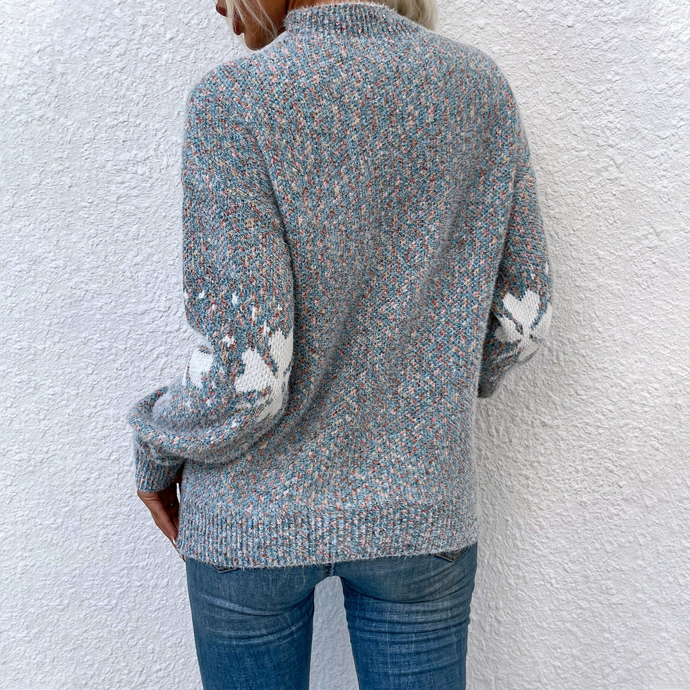 Damen Pullover mit dekorativem Muster Heidi-Mode