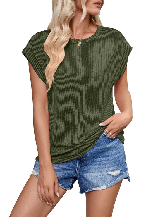Damen lässiges Kurzarm-Shirt Heidi-Mode