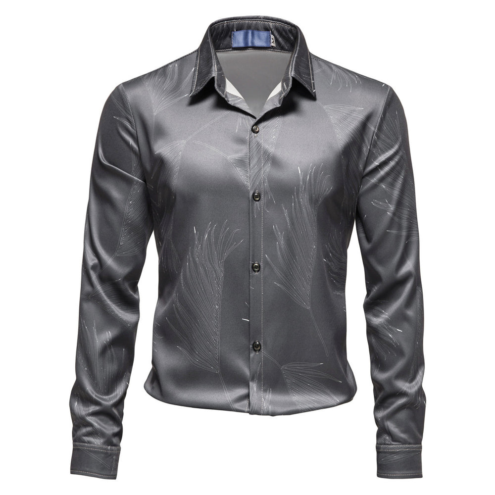 Herren Hemd mit elegantem Muster und modernem Glanz Heidi-Mode