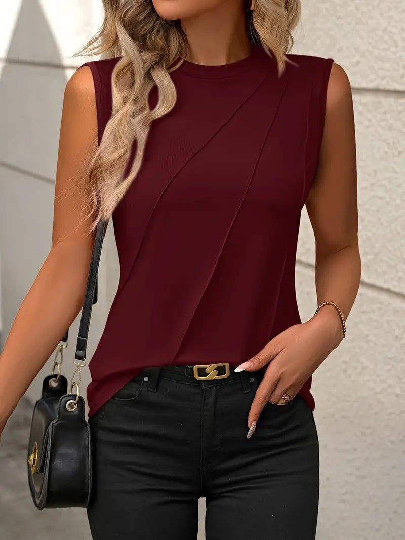 Damen Shirt mit asymmetrischem Schnitt und hochmodernem Design Heidi-Mode