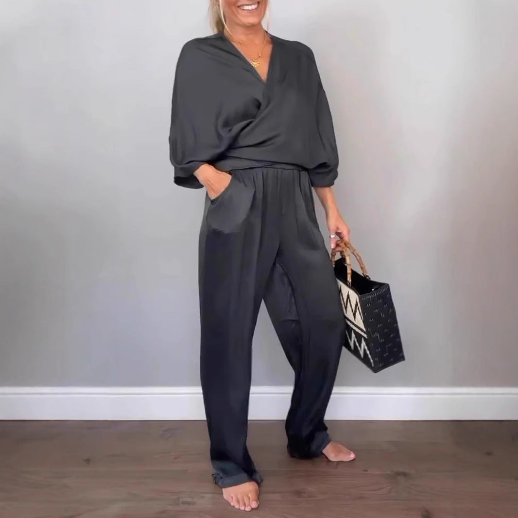 Damen elegantes und bequemes Jumpsuit Set Heidi-Mode