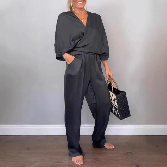 Damen elegantes und bequemes Jumpsuit Set Heidi-Mode