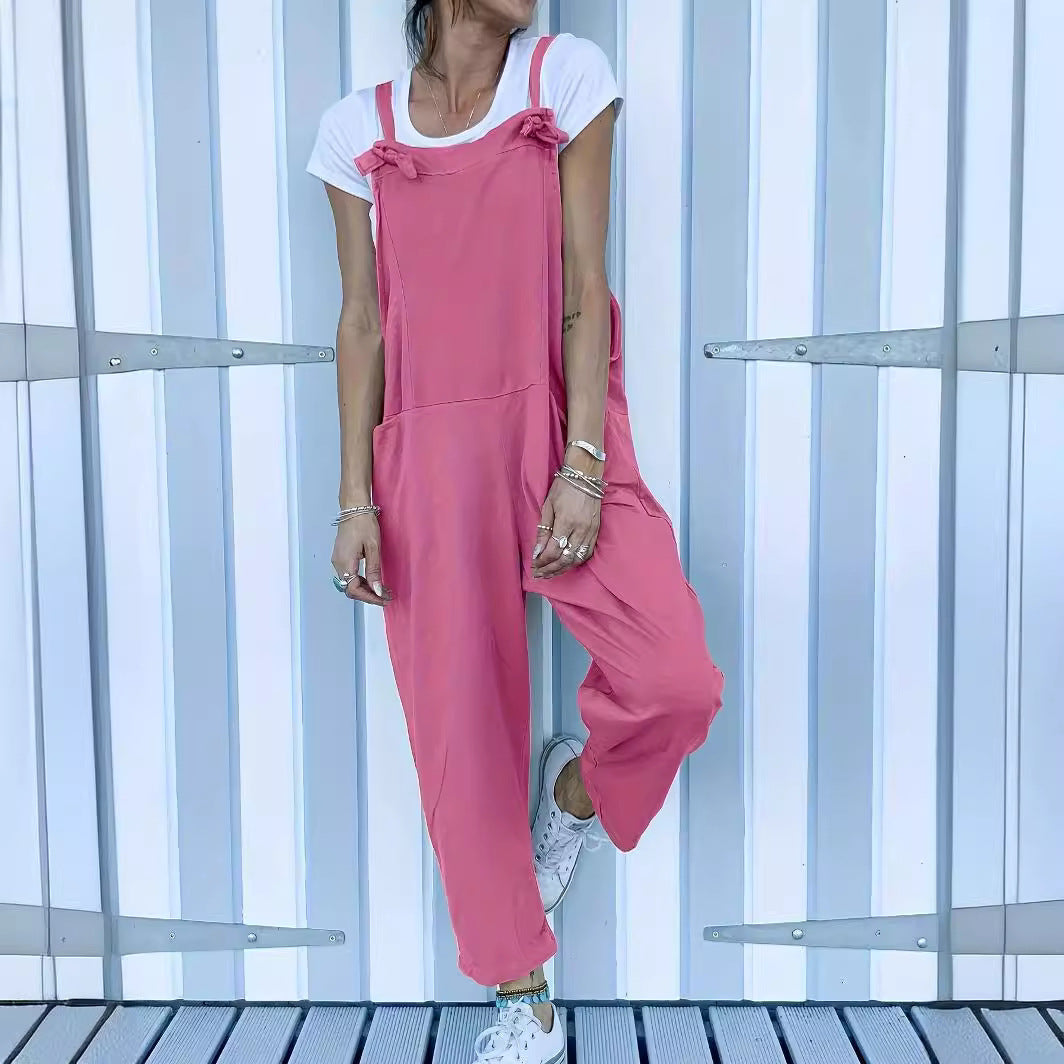 Damen Lässiger Jumpsuit mit praktischen Seitentaschen Heidi-Mode