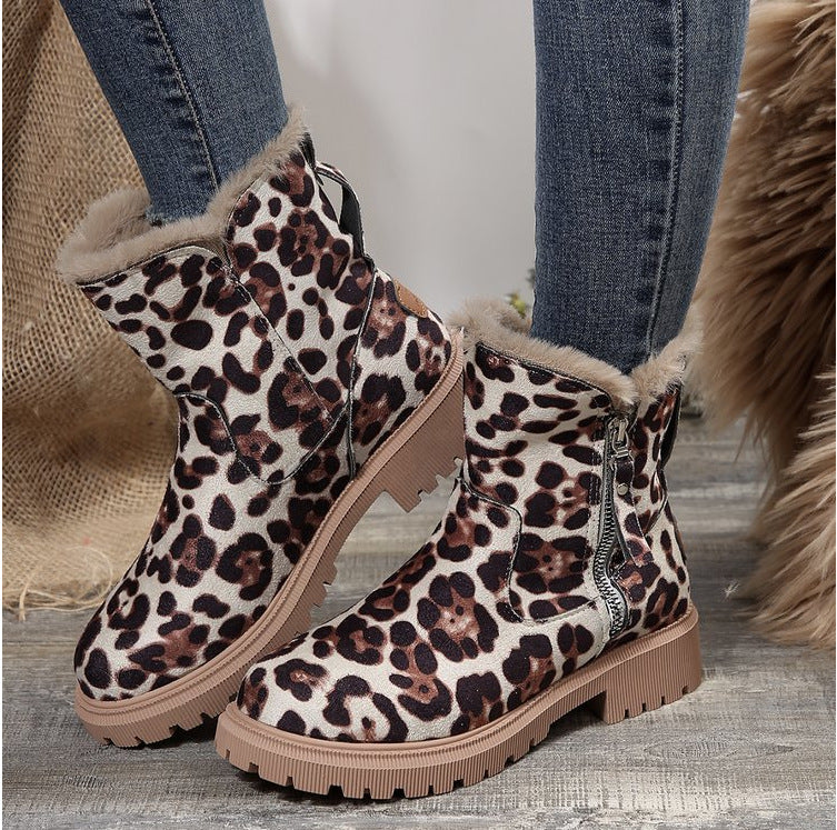 Damen modische Winterboots mit weichem Innenfutter und robustem Profil Heidi-Mode