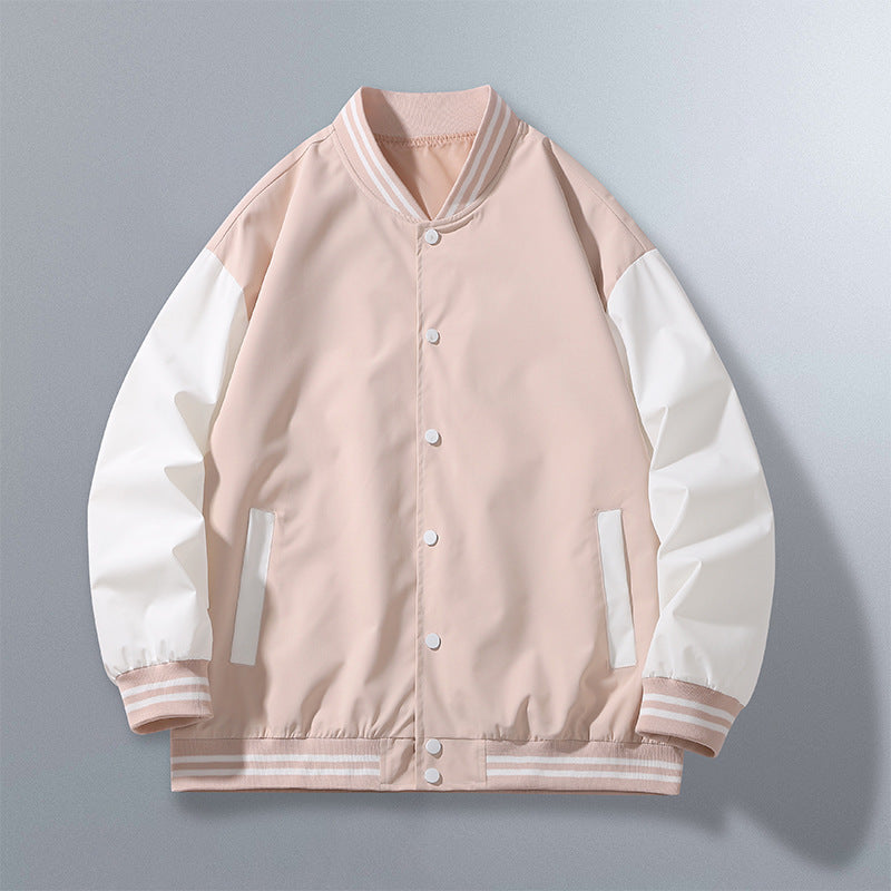 Damen lässige Bomberjacke mit modernen Kontrastärmel und funktionalen Taschen Heidi-Mode