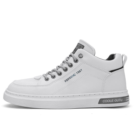 Damen High-Top Casual Leder Sneaker mit verstärktem Knöchelschutz Heidi-Mode