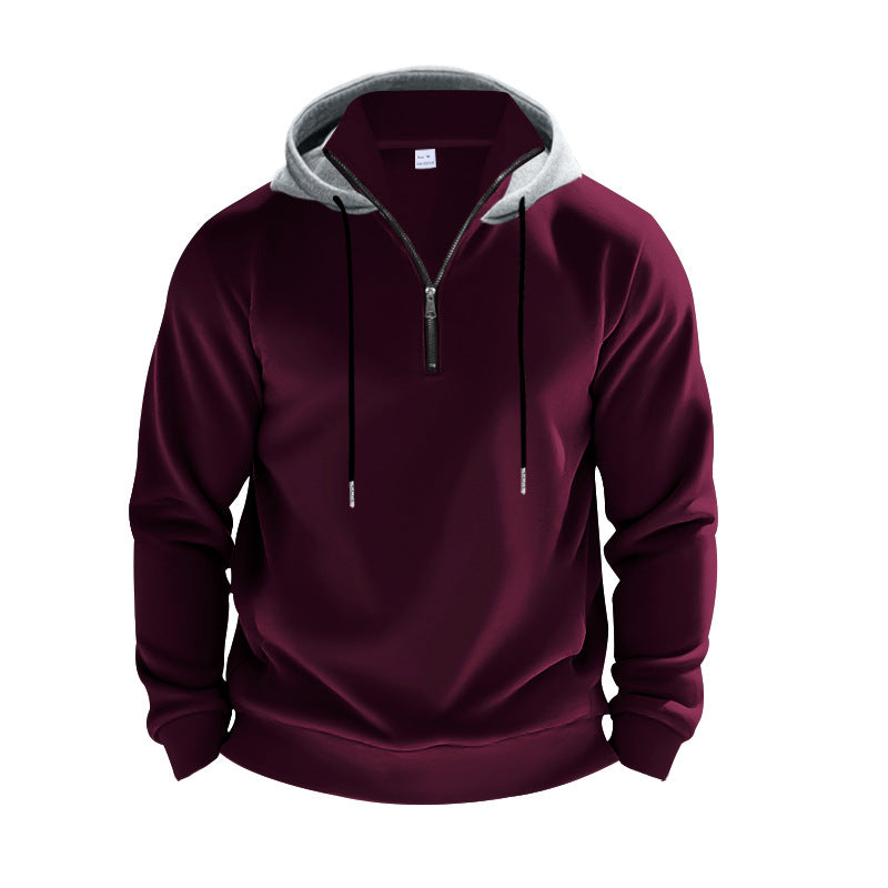 Herren Kapuzenpullover mit modernem Reißverschluss und atmungsaktiver Stoffqualität Heidi-Mode
