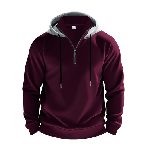 Herren Kapuzenpullover mit modernem Reißverschluss und atmungsaktiver Stoffqualität Heidi-Mode