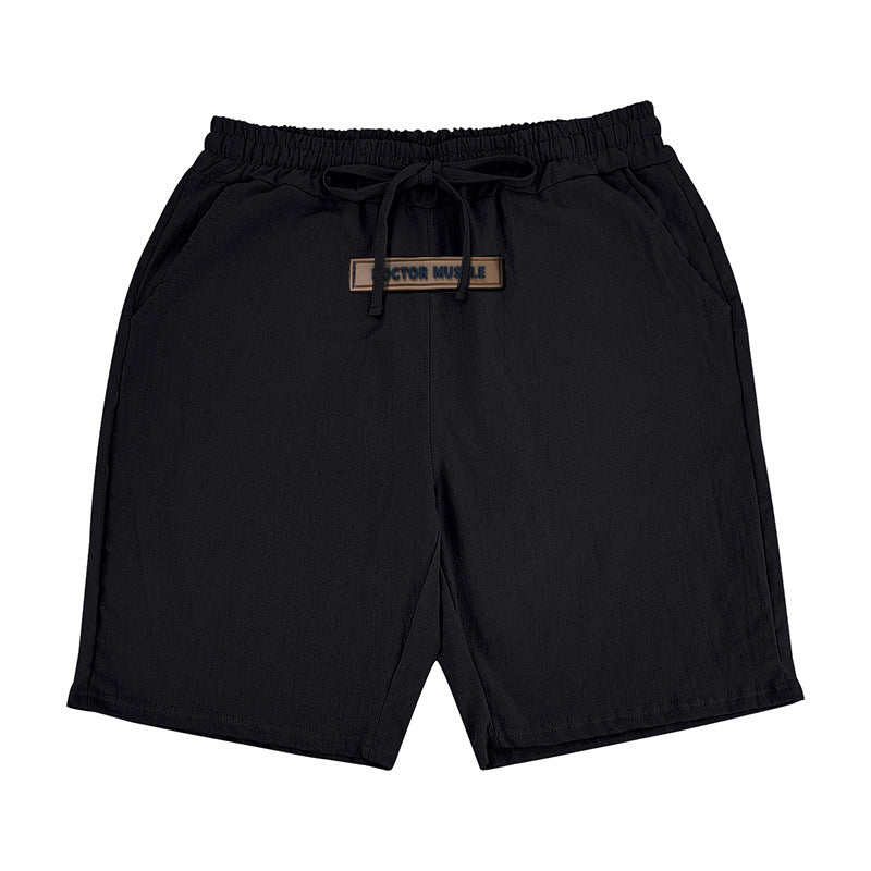 Herren lässige Strandshorts mit elastischem Bund und verstellbarem Kordelzug Heidi-Mode