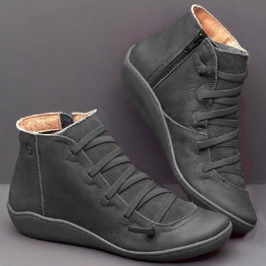 Damen Sportliche High-Top Sneakers aus hochwertigem mit Reißverschluss und flexiblem Design Heidi-Mode