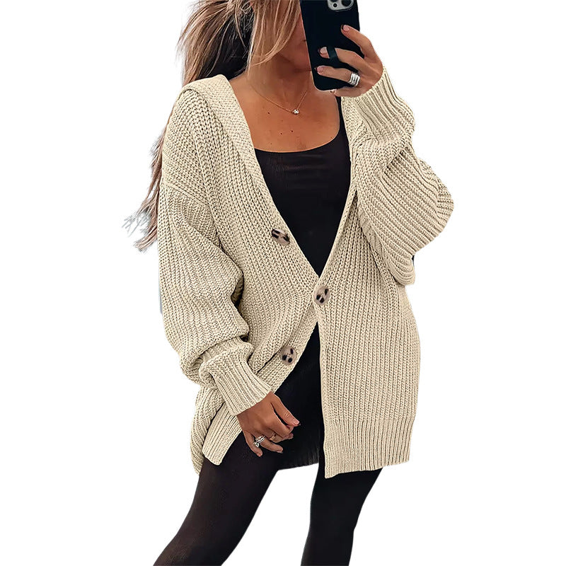 Damen Übergroßer Strickcardigan Heidi-Mode