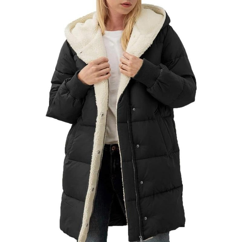Heidi-Mode | Luxuriöse Wendbare Baumwolljacke mit Kapuze