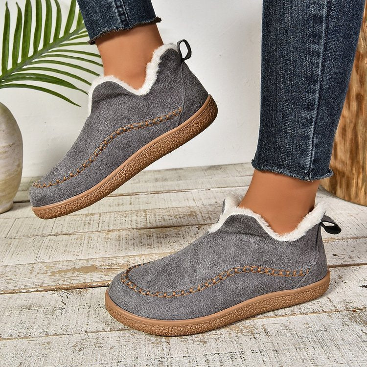 Damen bequeme Hausschuhe mit weichem Futter und rutschfester Sohle Heidi-Mode