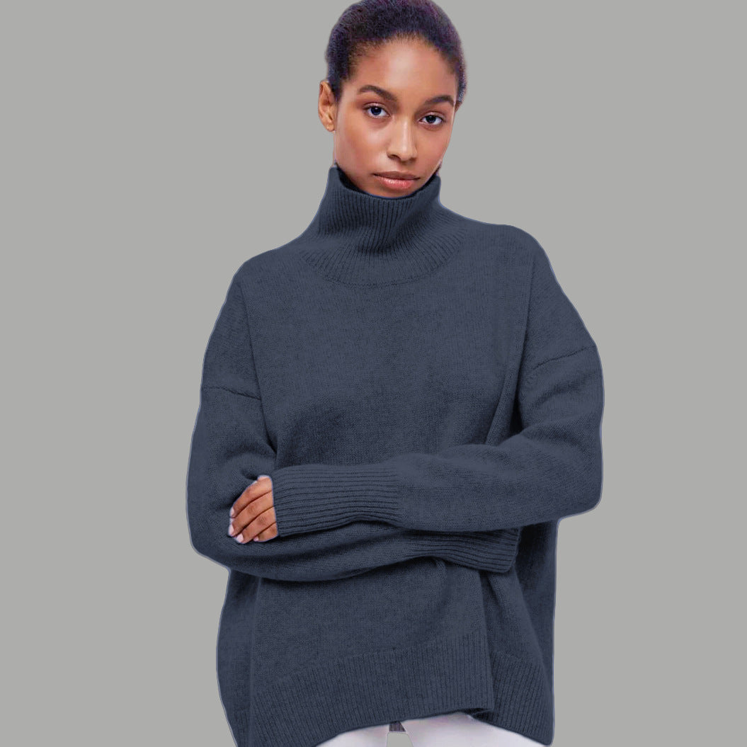 Damen kuscheliger Rollkragenpullover Heidi-Mode
