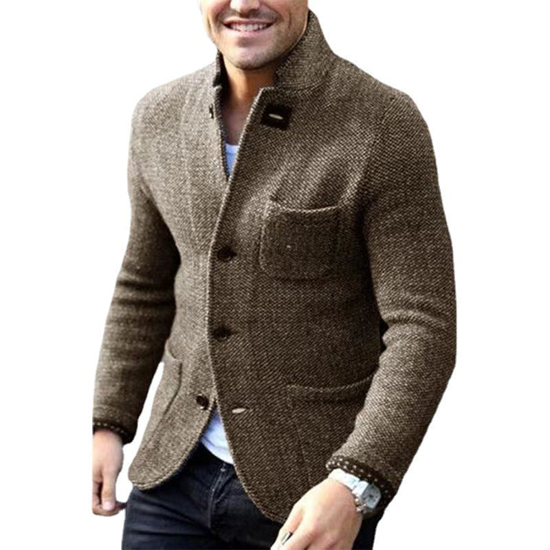 Herren Casual Chic Strickblazer Heidi-Mode
