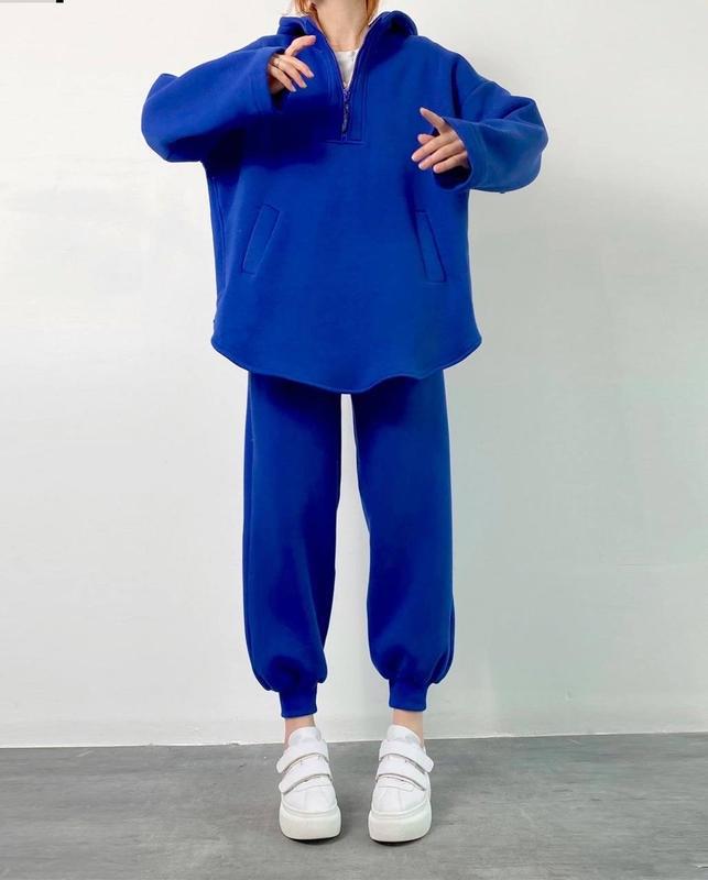 Damen lässiger Hoodie mit hochwertigem Reißverschluss und elastichem Bund Heidi-Mode