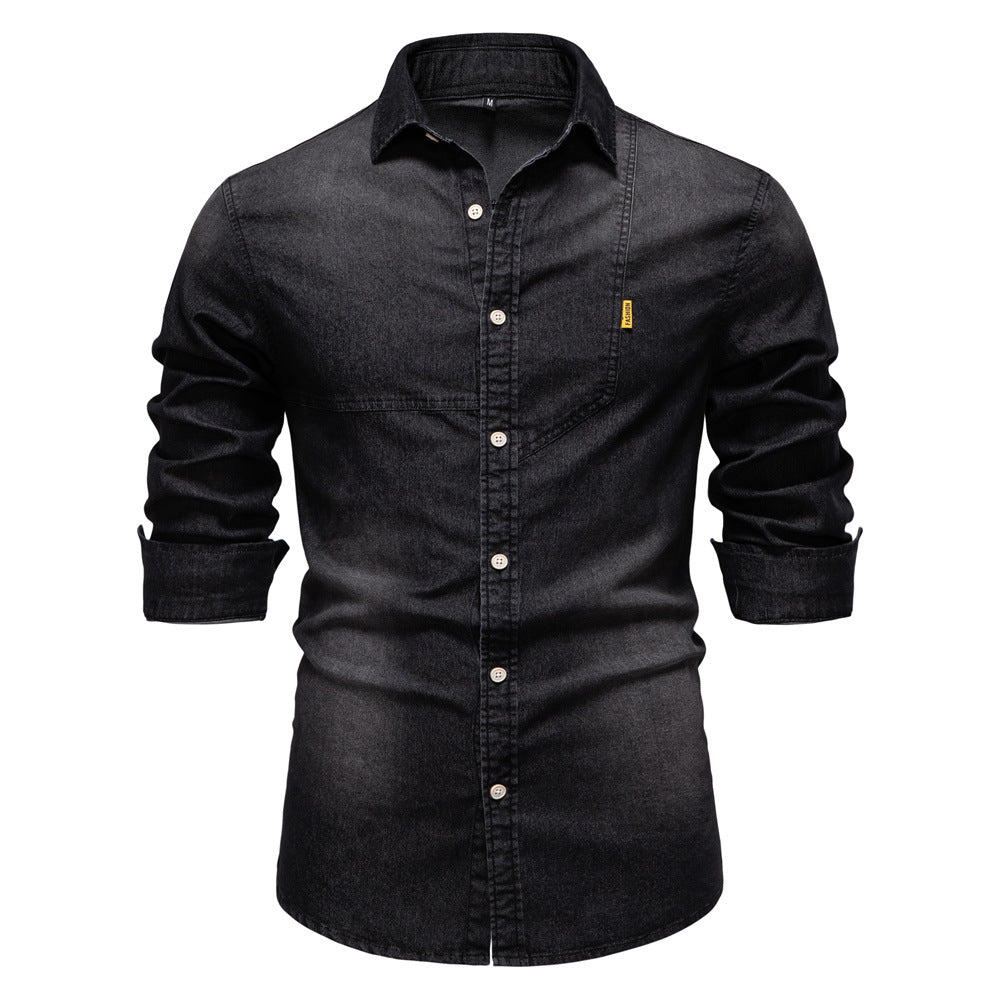 Herren Jeanshemd Heidi-Mode