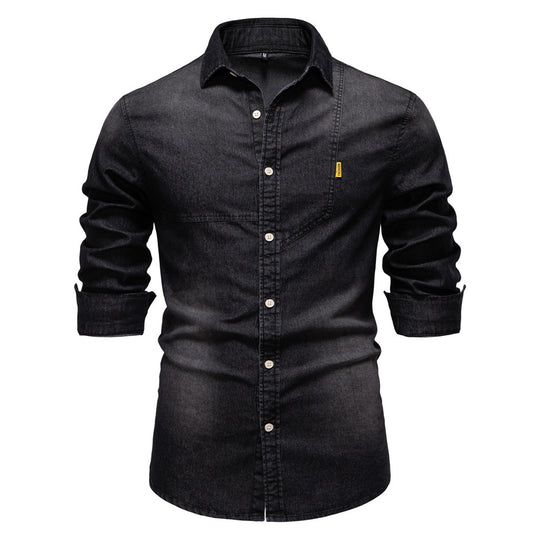 Herren Jeanshemd Heidi-Mode